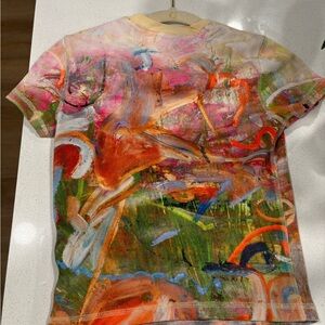 Pink multicolor diesel shirt size small